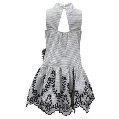 Girls Drop Waist Polka Dot Dress