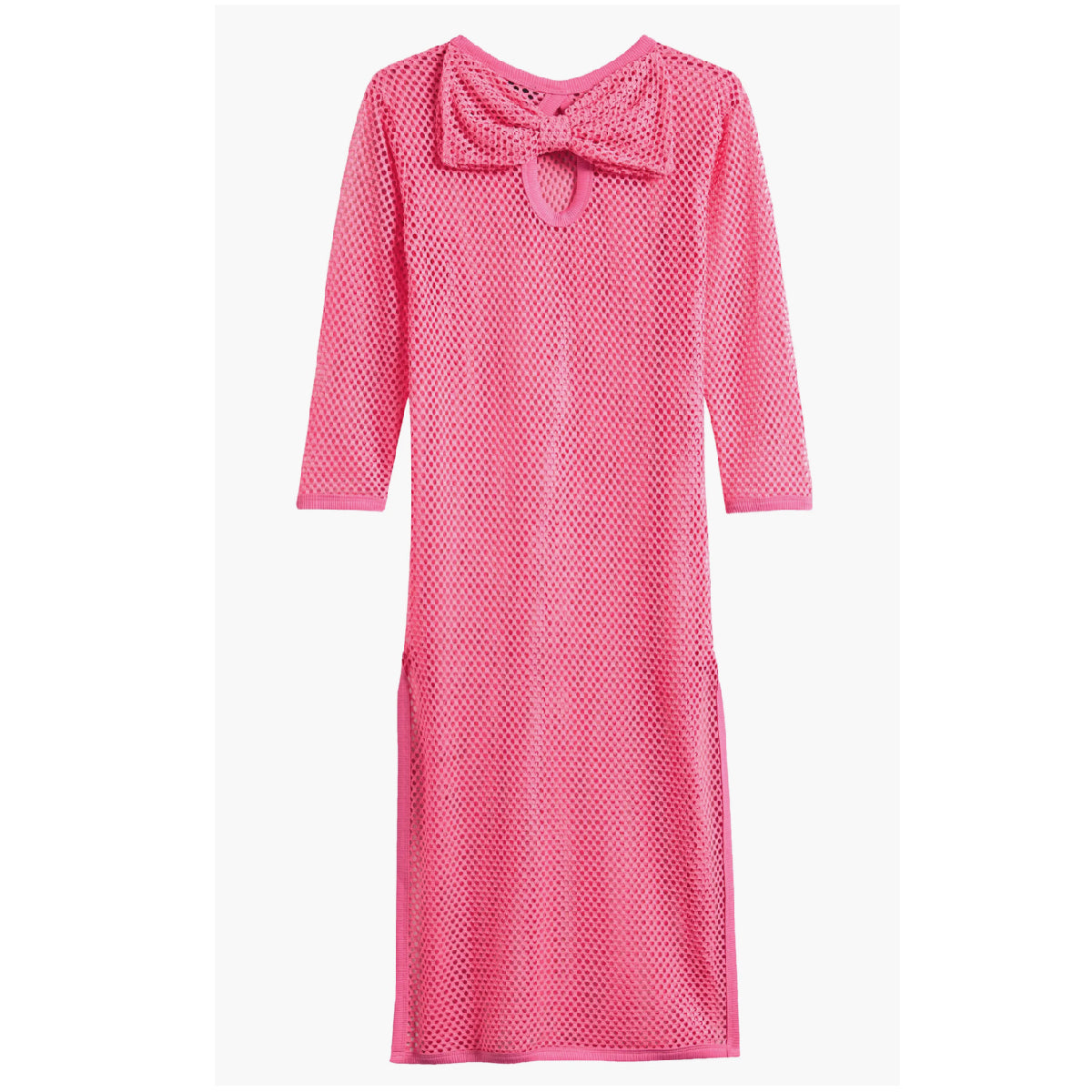 Tween Mesh Long Sleeve Cover-Up Maxi Dress