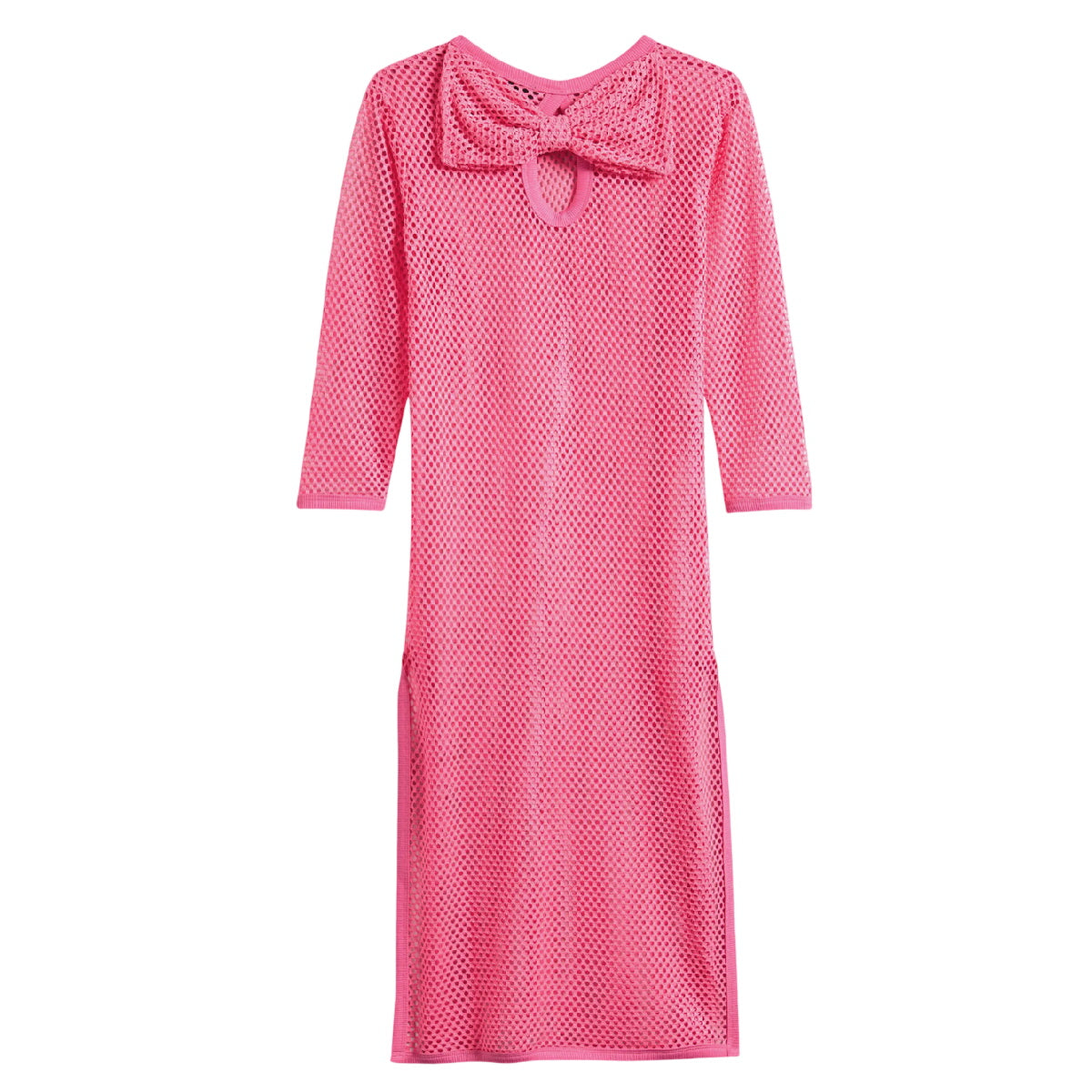 Tween Mesh Long Sleeve Cover-Up Maxi Dress