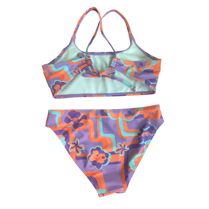 Tween Geo Floral Spaghetti  Bikini