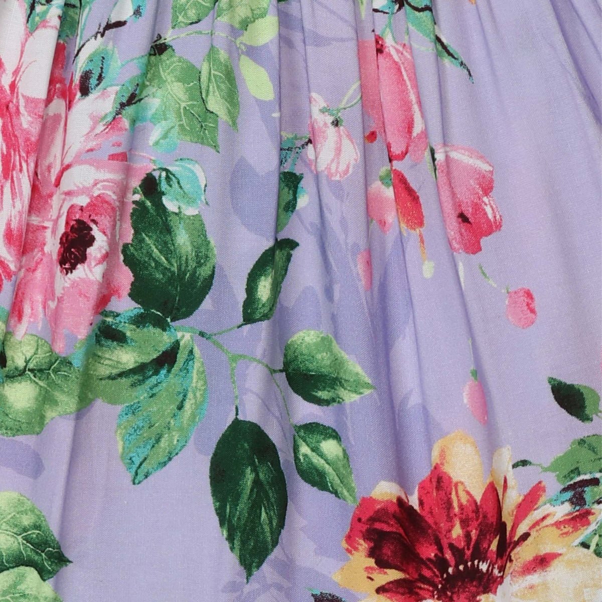 Tween Floral Smocked Bodice Maxi Dress