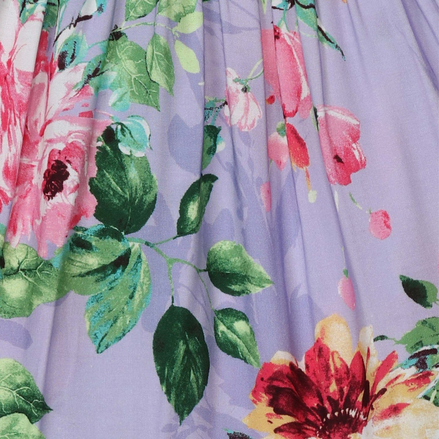 Tween Floral Smocked Bodice Maxi Dress