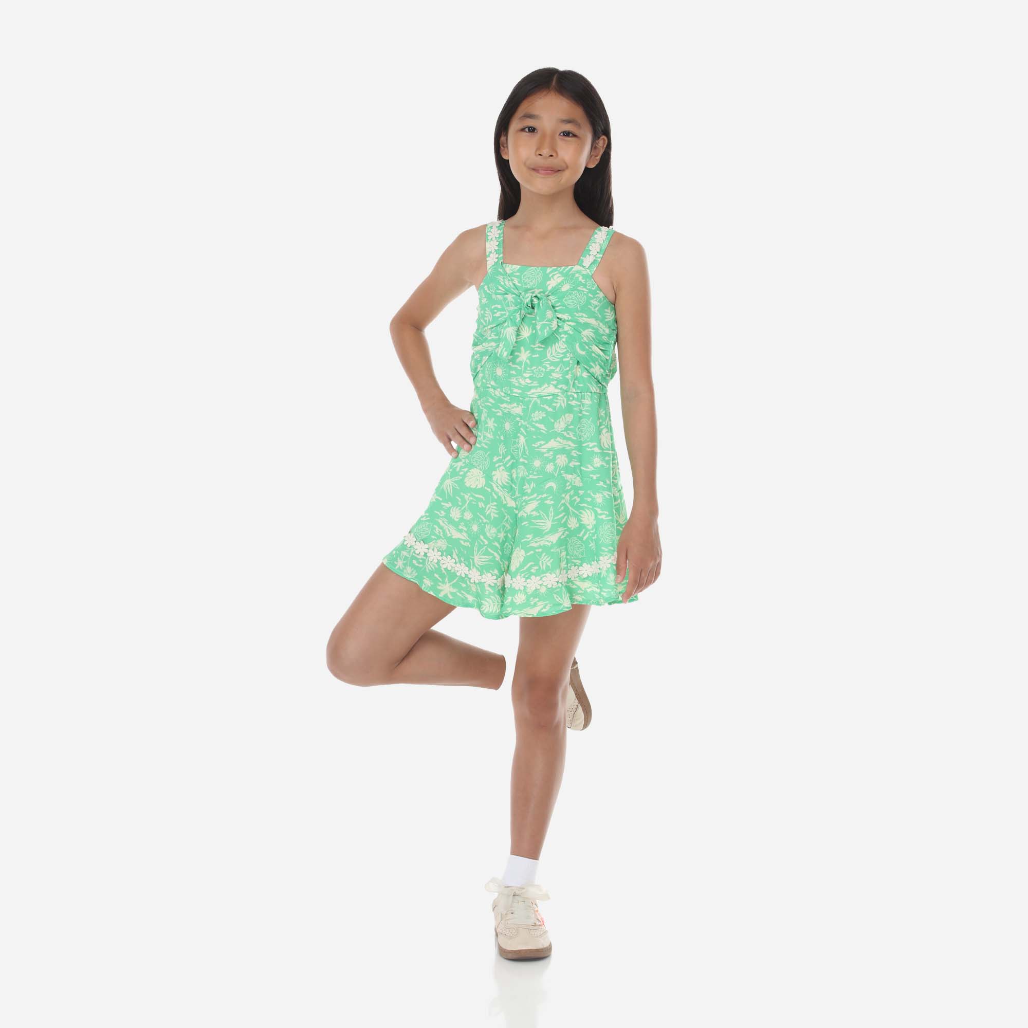 Tween Knot Front Romper