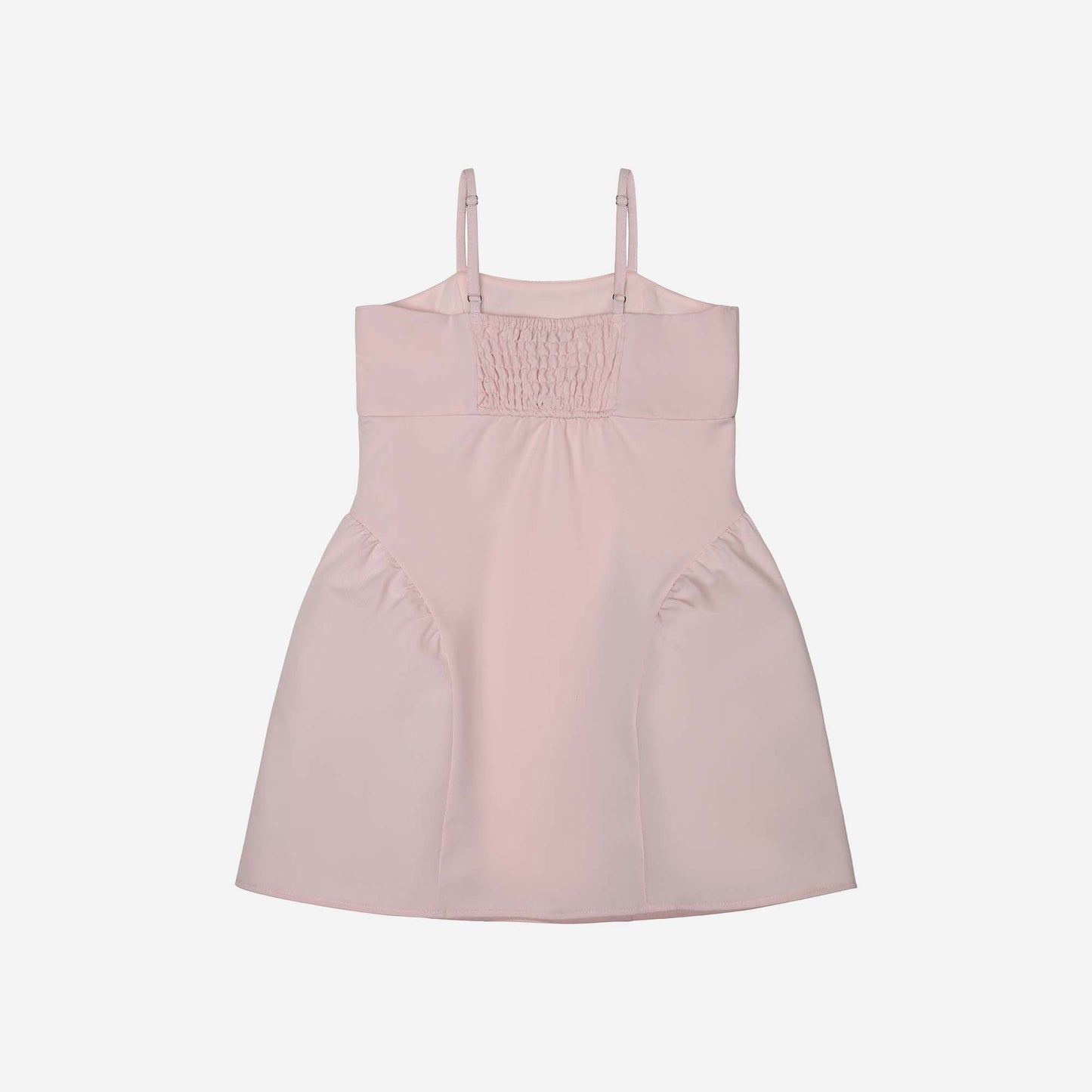 Tween Side Shirred Bow Front Dress