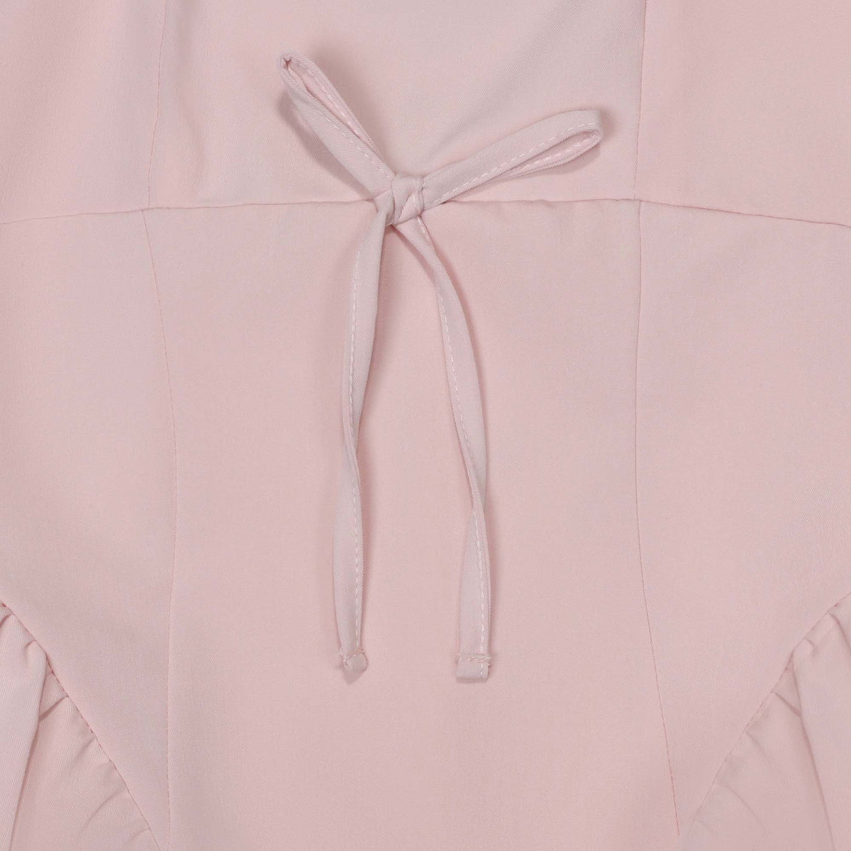 Tween Side Shirred Bow Front Dress