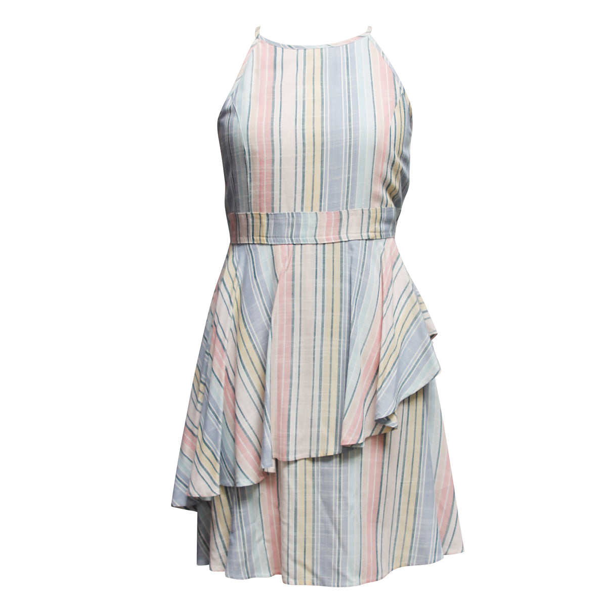 Stripe Peplum Dress