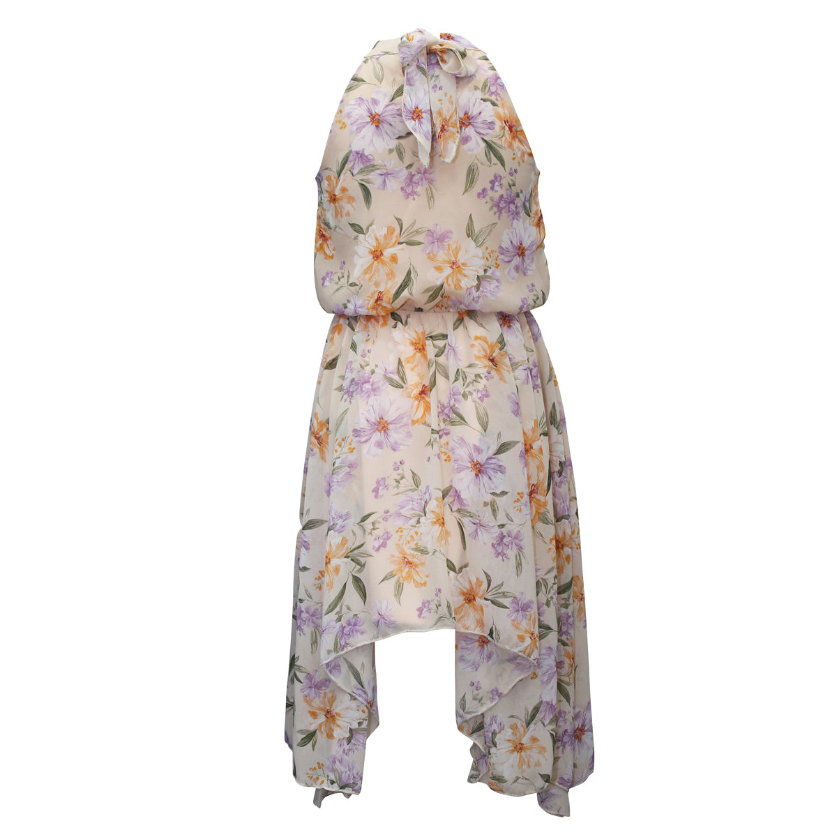 Tween Mock Neck Hankey Hem Dress