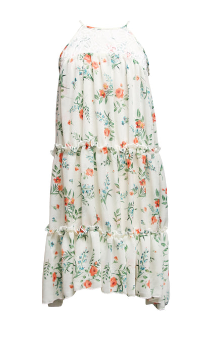 Tween Trapeze Dress with Lace