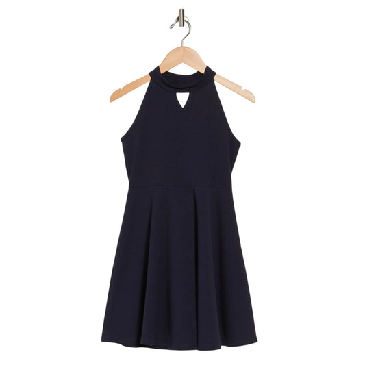 Tween Crepe Cutout Fit & Flare Dress