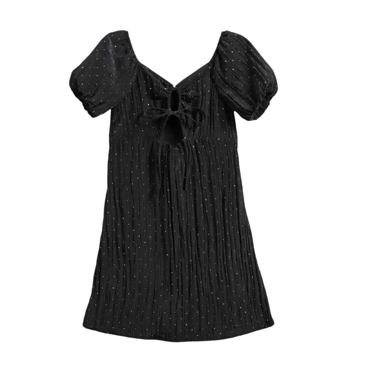 Tween Rhinestone Cutout Taffeta Party Dress