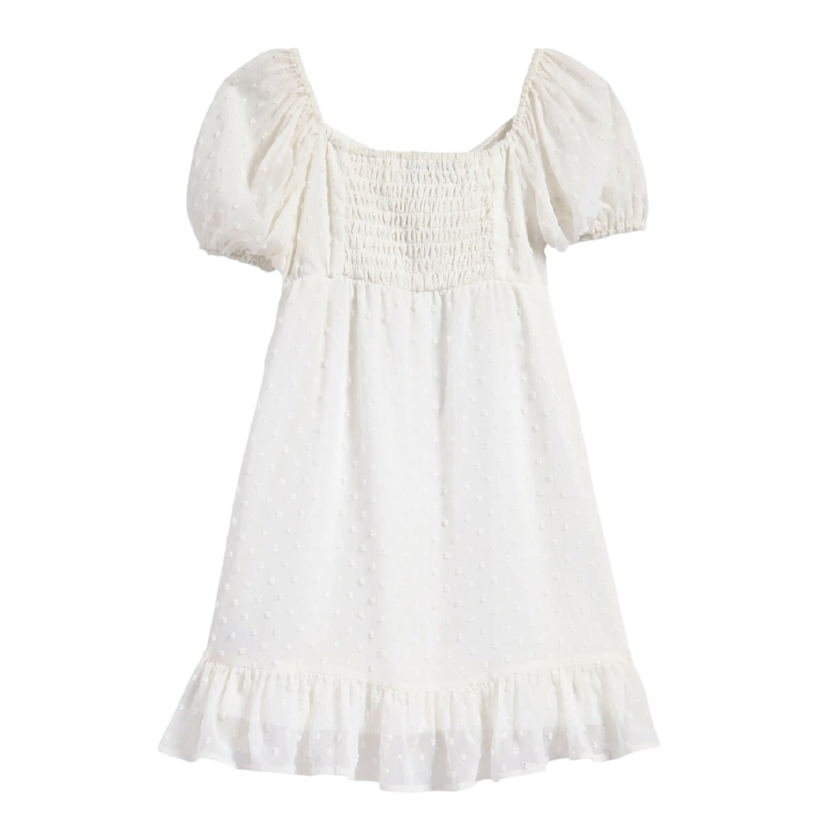 Tween Twist Front Clip Dot Party Dress