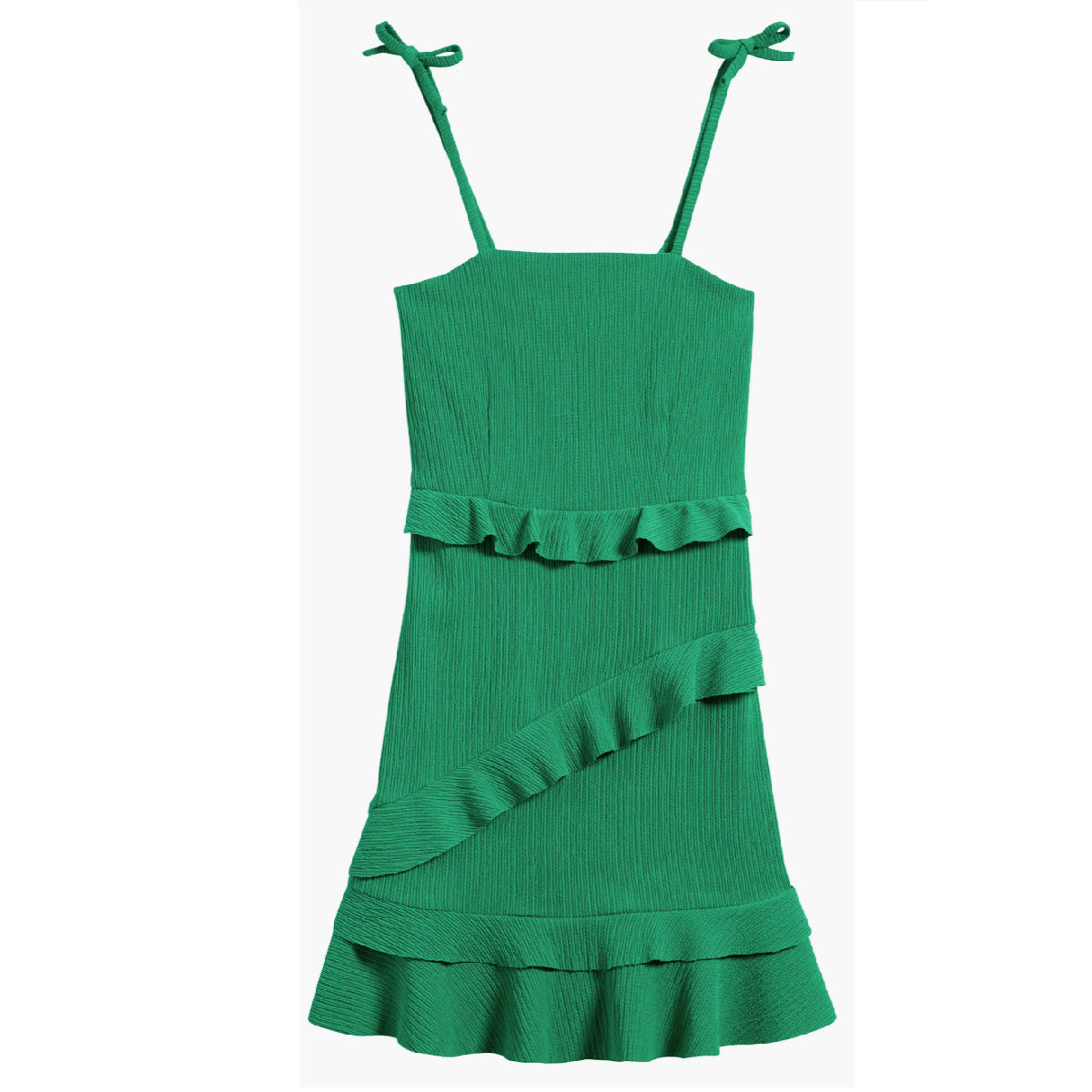 Tween Textured Knit Ruffle Dress