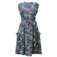 Mock Neck Ruffle Maxi