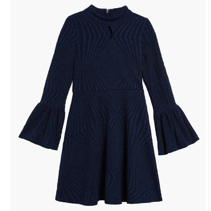 Tween Long Flair Sleeve Skater Dress