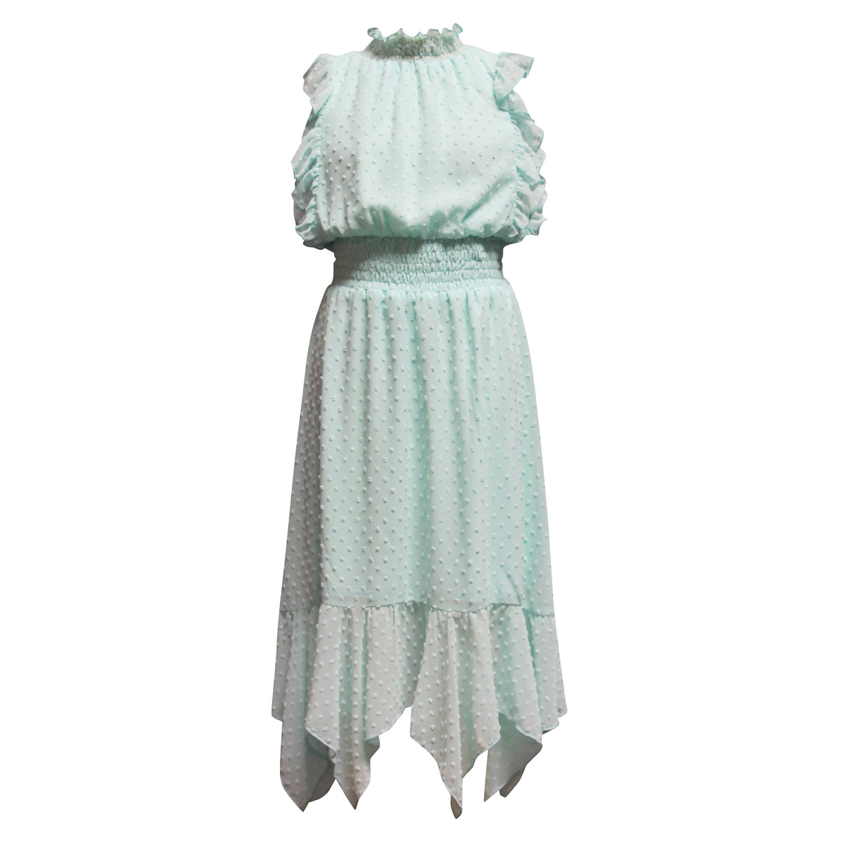 Tween Clip Dot Hankey Maxi Dress