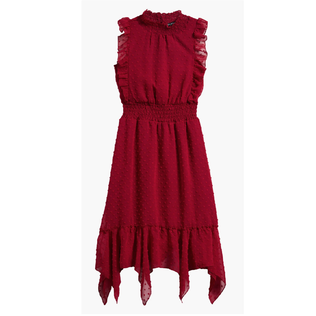 Tween Clip Dot Hankey Maxi Dress