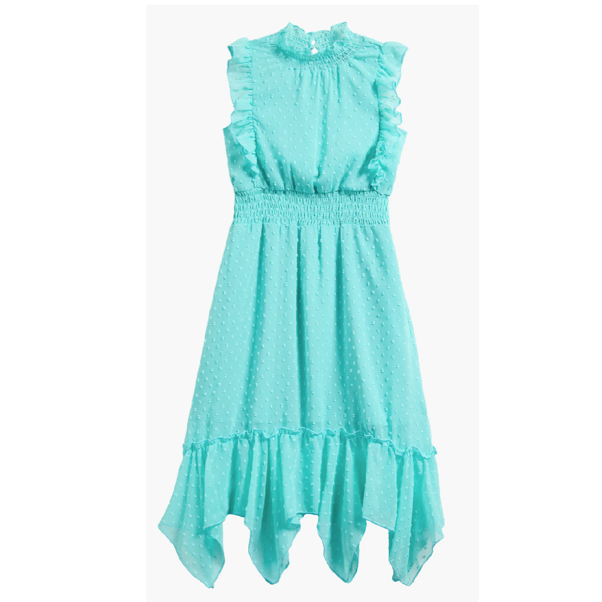 Tween Clip Dot Hankey Maxi Dress
