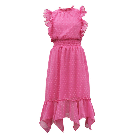 Tween Clip Dot Hankey Maxi Dress