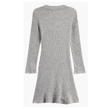 Tween Ribbed Mock Neck Wrap Dress