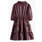 Faux Leather Dress