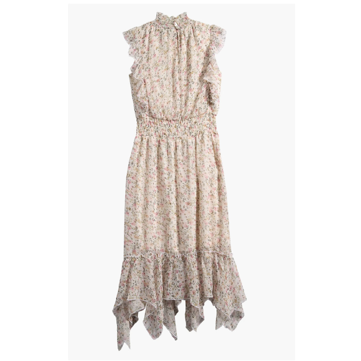 Tween Floral Print Sleeveless Chiffon Maxi