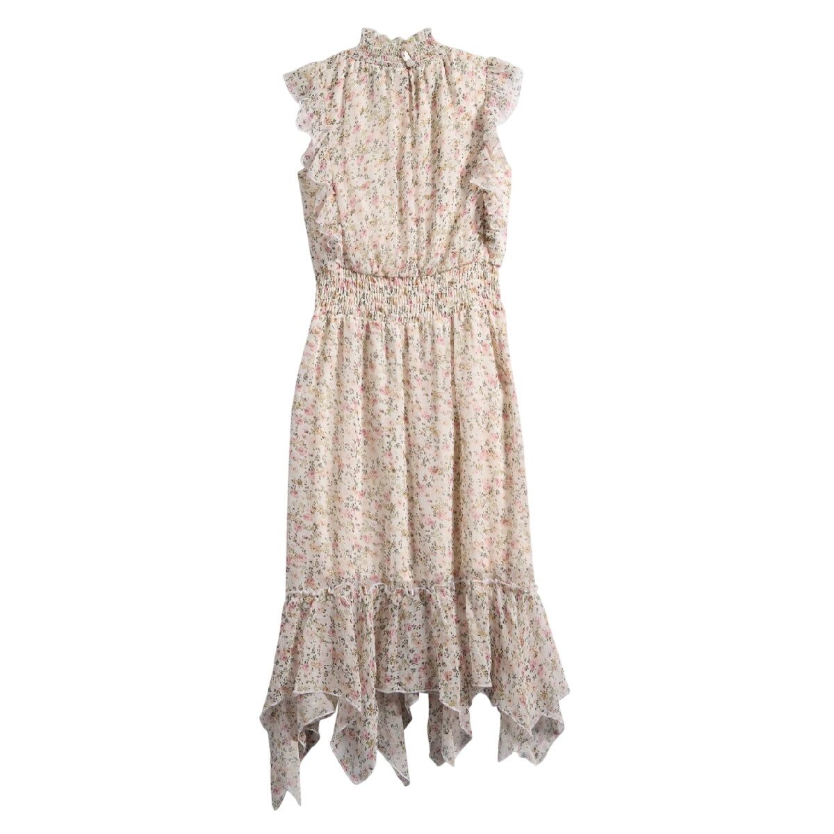 Tween Floral Print Sleeveless Chiffon Maxi