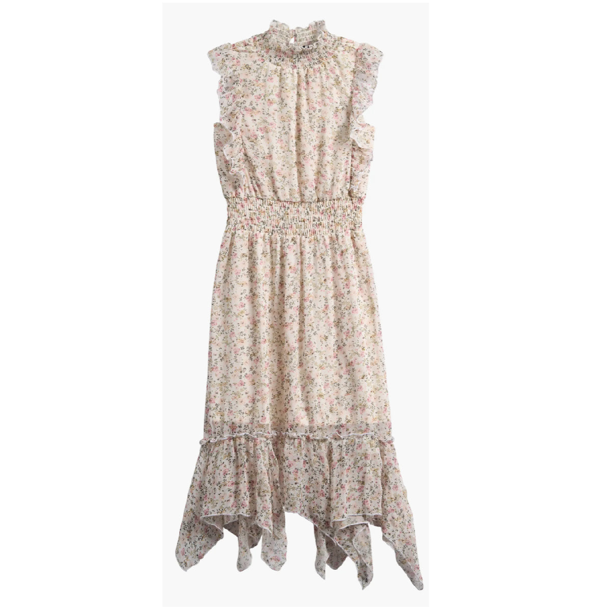 Tween Floral Print Sleeveless Chiffon Maxi