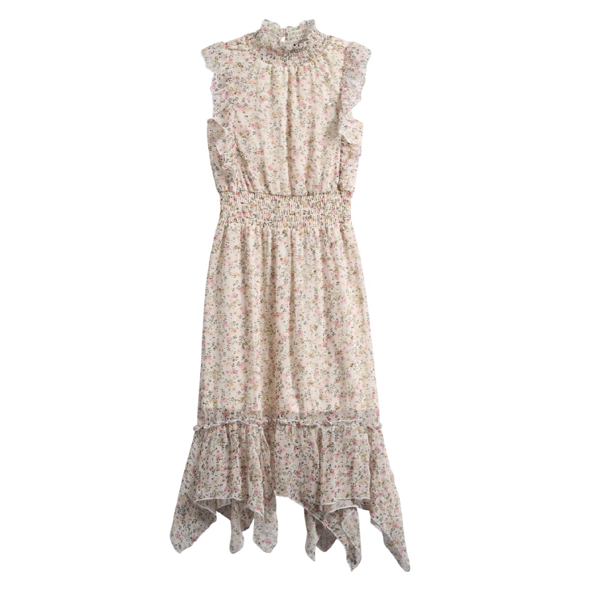 Tween Floral Print Sleeveless Chiffon Maxi