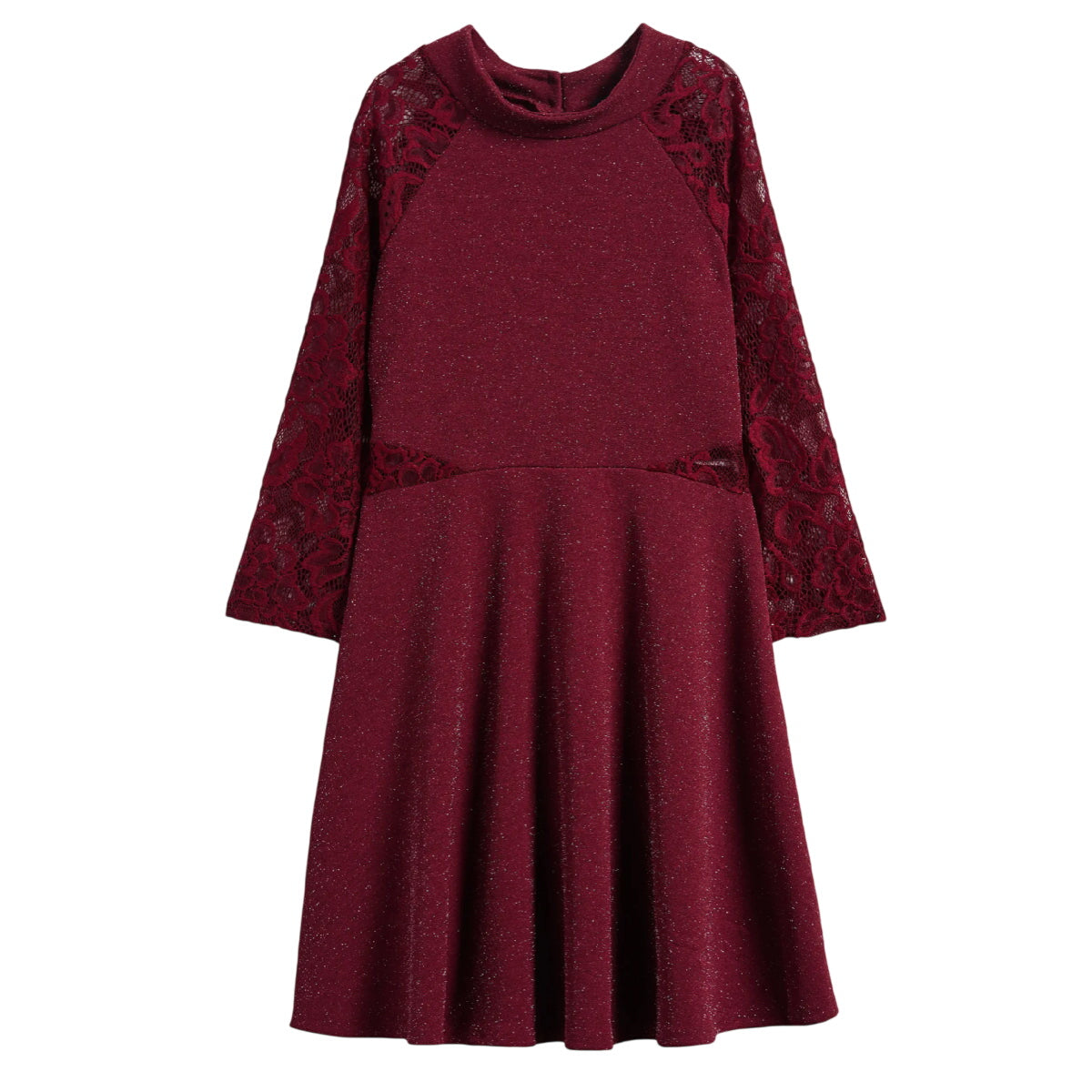 Tween Lace Ponte Skater Dress