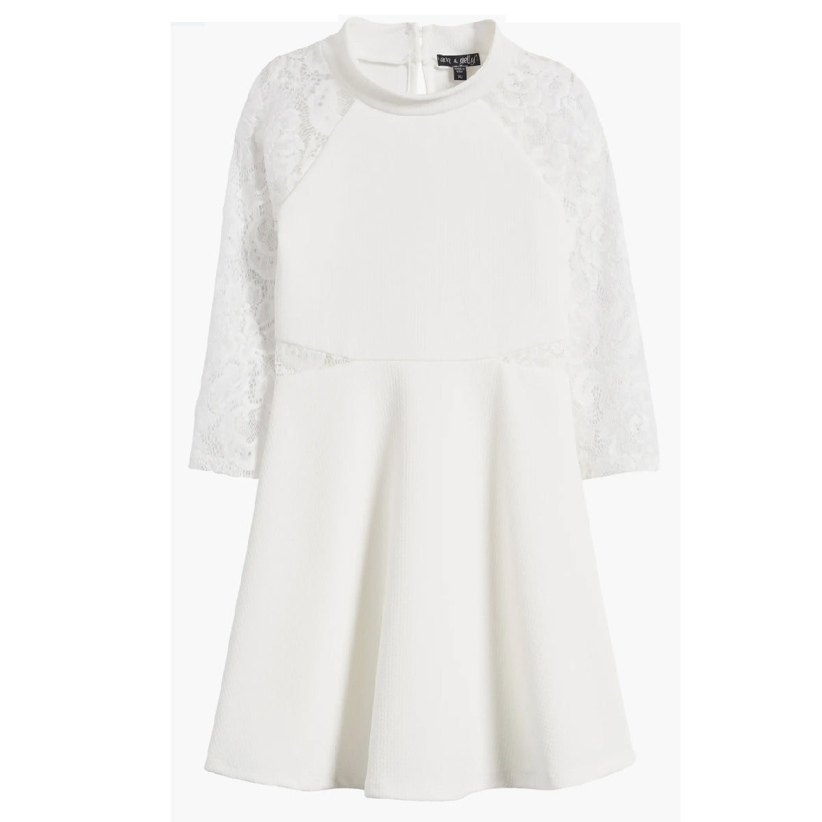 Tween Lace Ponte Skater Dress