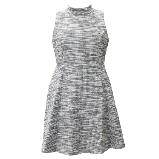 Tween Lurex Boucle Mock Neck Skater Dress