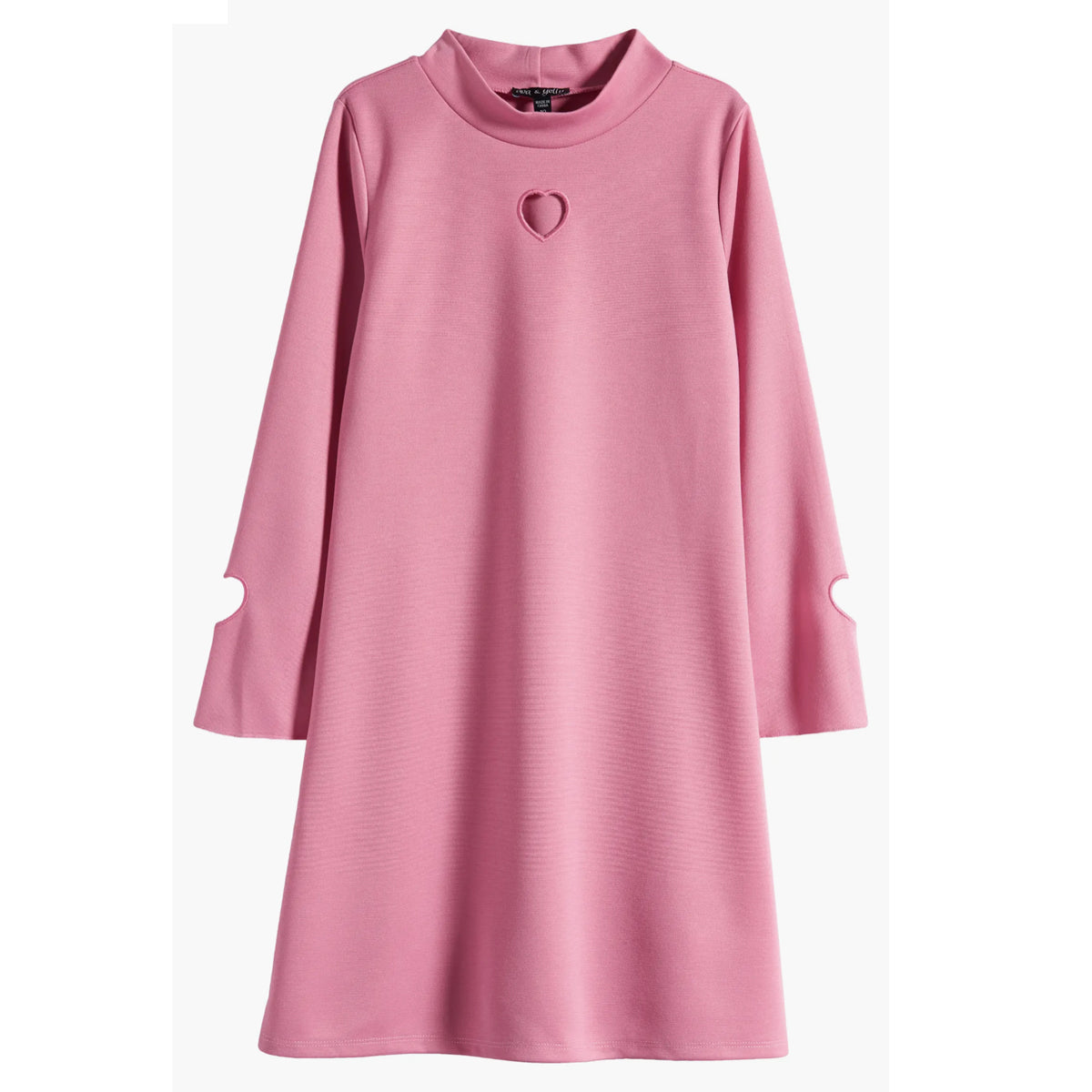 Tween Crew Neck Laser Heart Dress