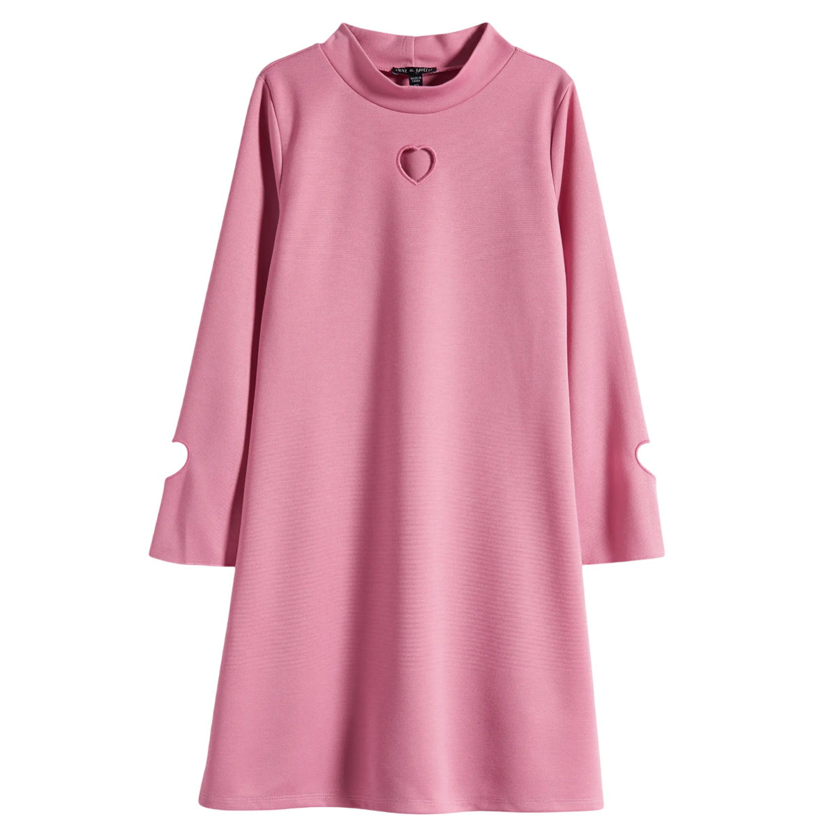 Tween Crew Neck Laser Heart Dress