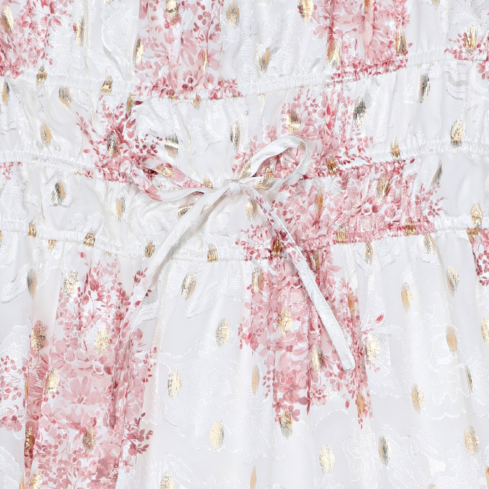 Tween Floral Ruffle Strap Maxi Dress