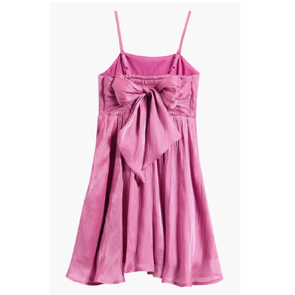 Tween Shimmer Crinkle Babydoll Party Dress