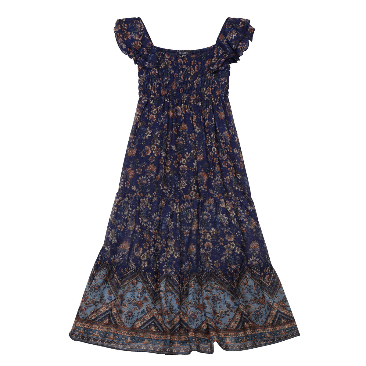 Tween Smocked Border Maxi