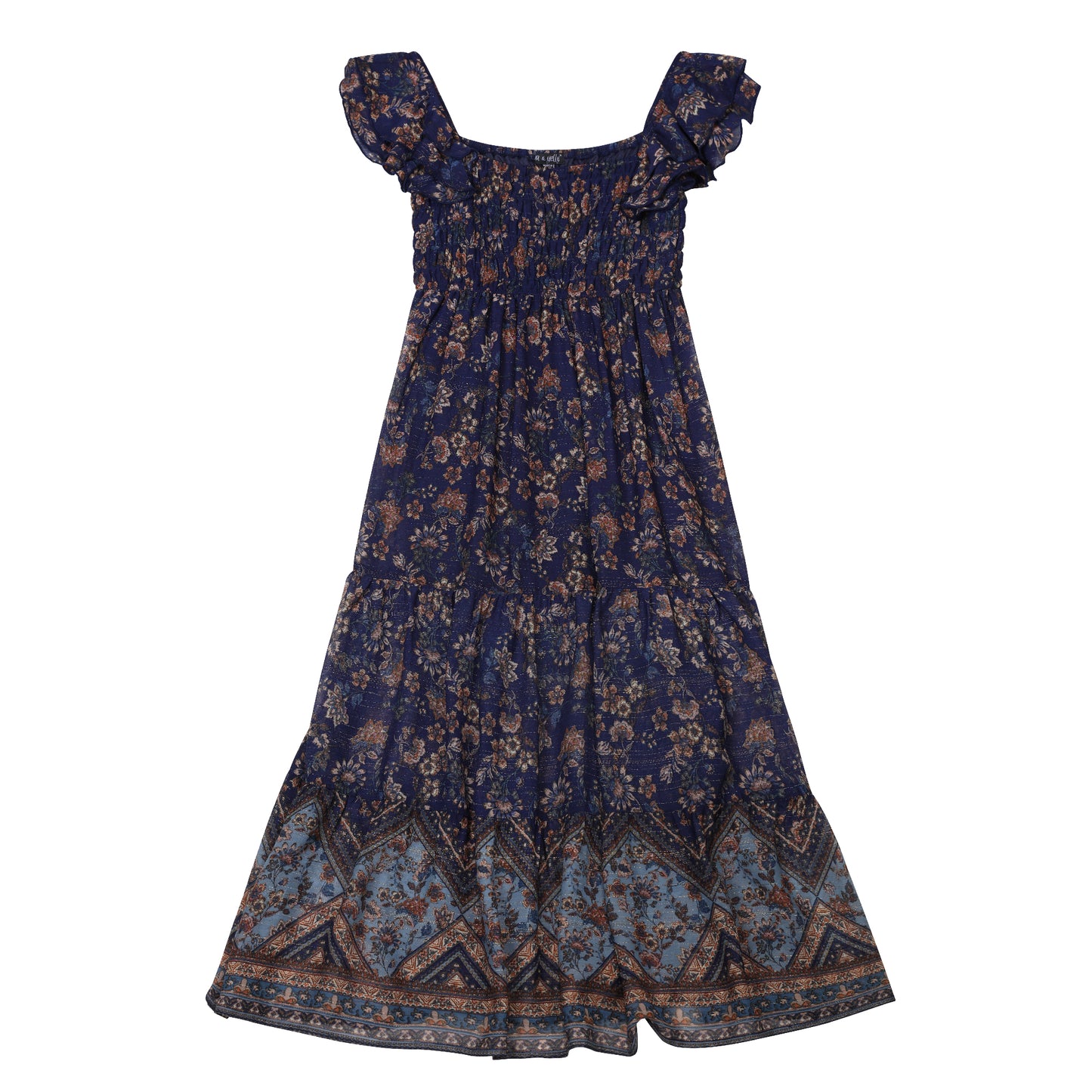 Tween Smocked Border Maxi