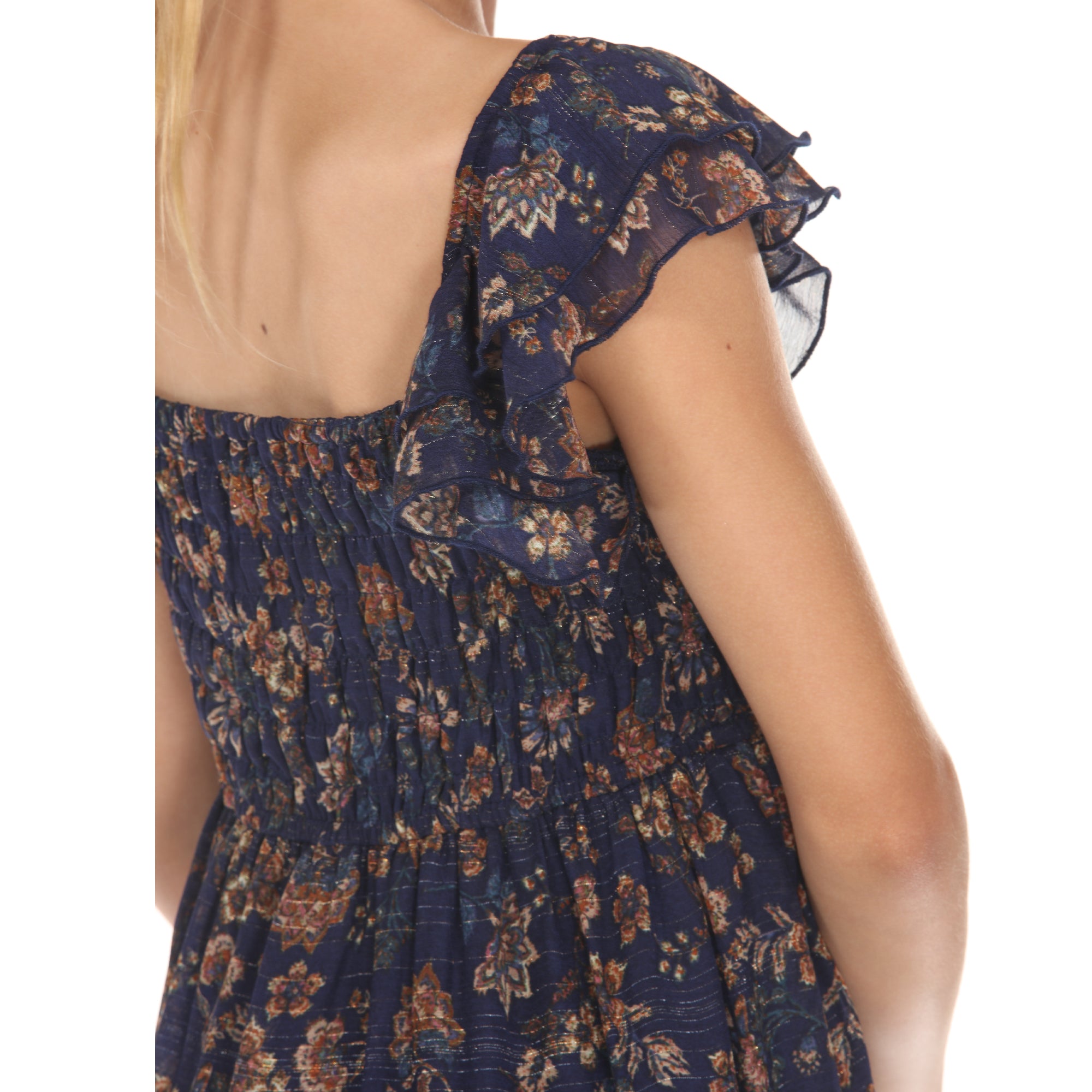 Tween Smocked Border Maxi