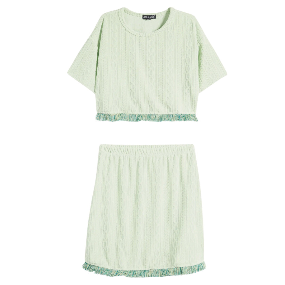 Tween 2pc Swim Cover-Up with Fringe