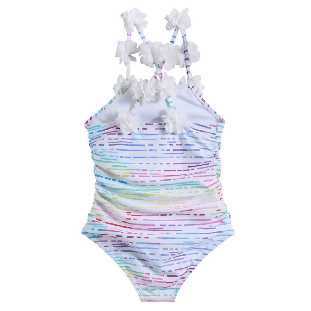 Girls 1Pc with Flower Trim