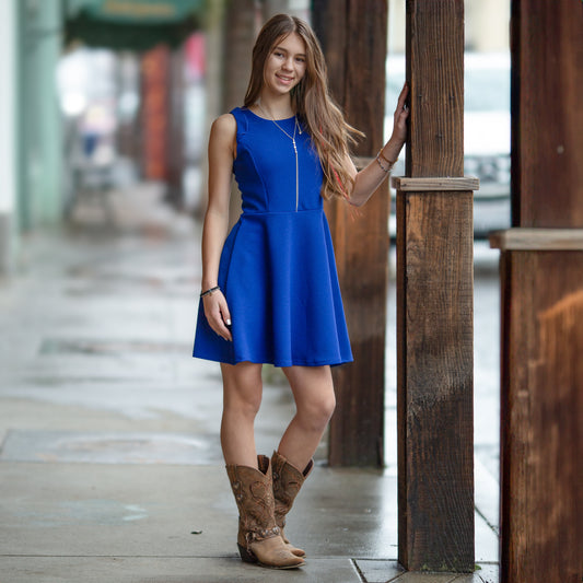 Ruffle Skater Dress