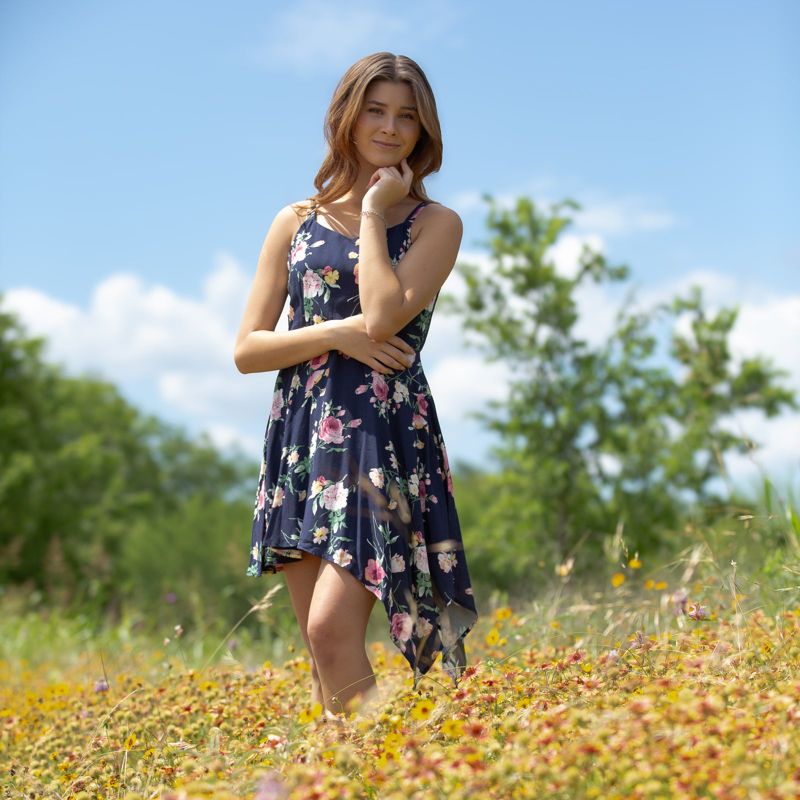 Tween Asymmetric Sleeveless Dress