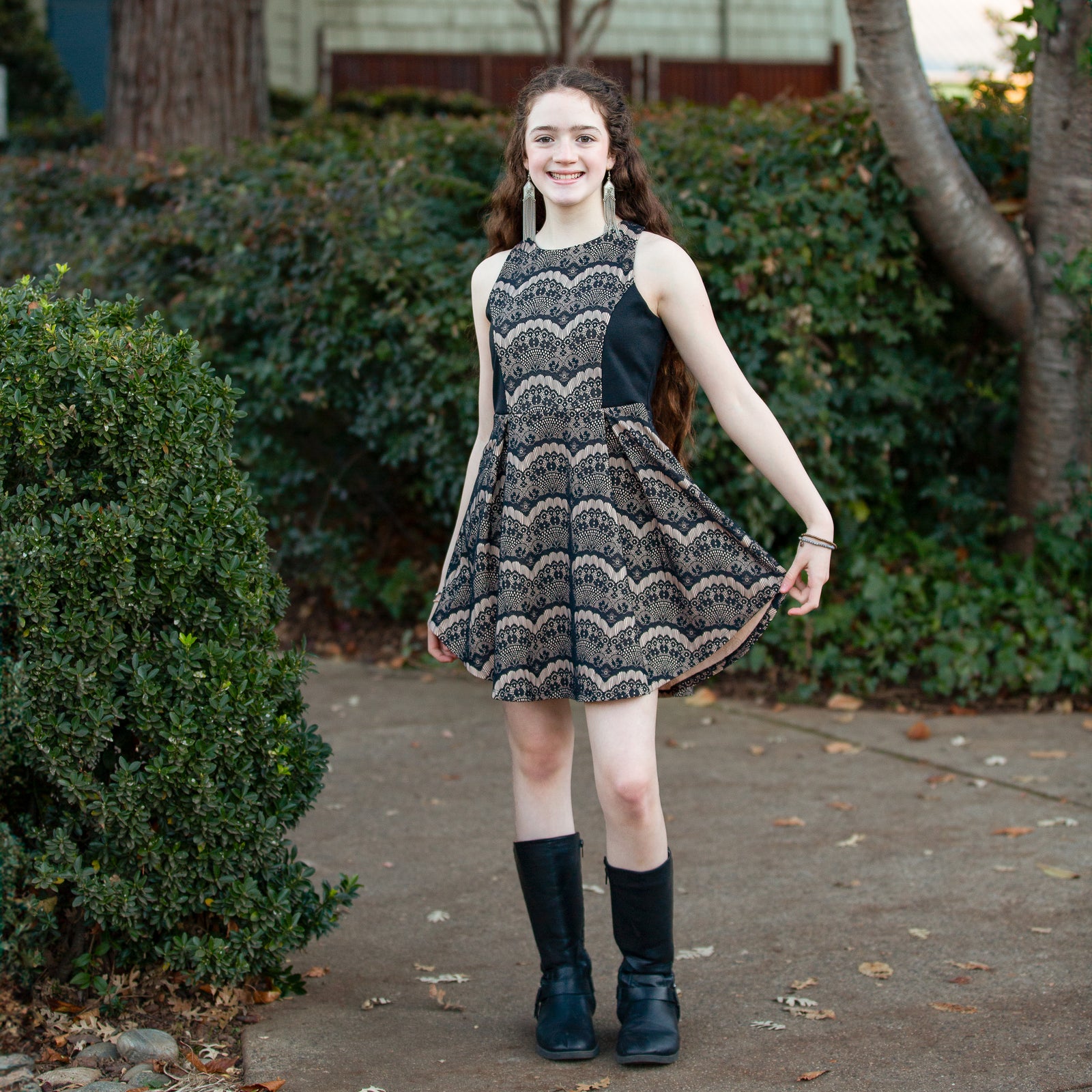 Tween Bonded Lace Dress