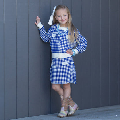 Girls Double Knit Cardigan & Skirt Set