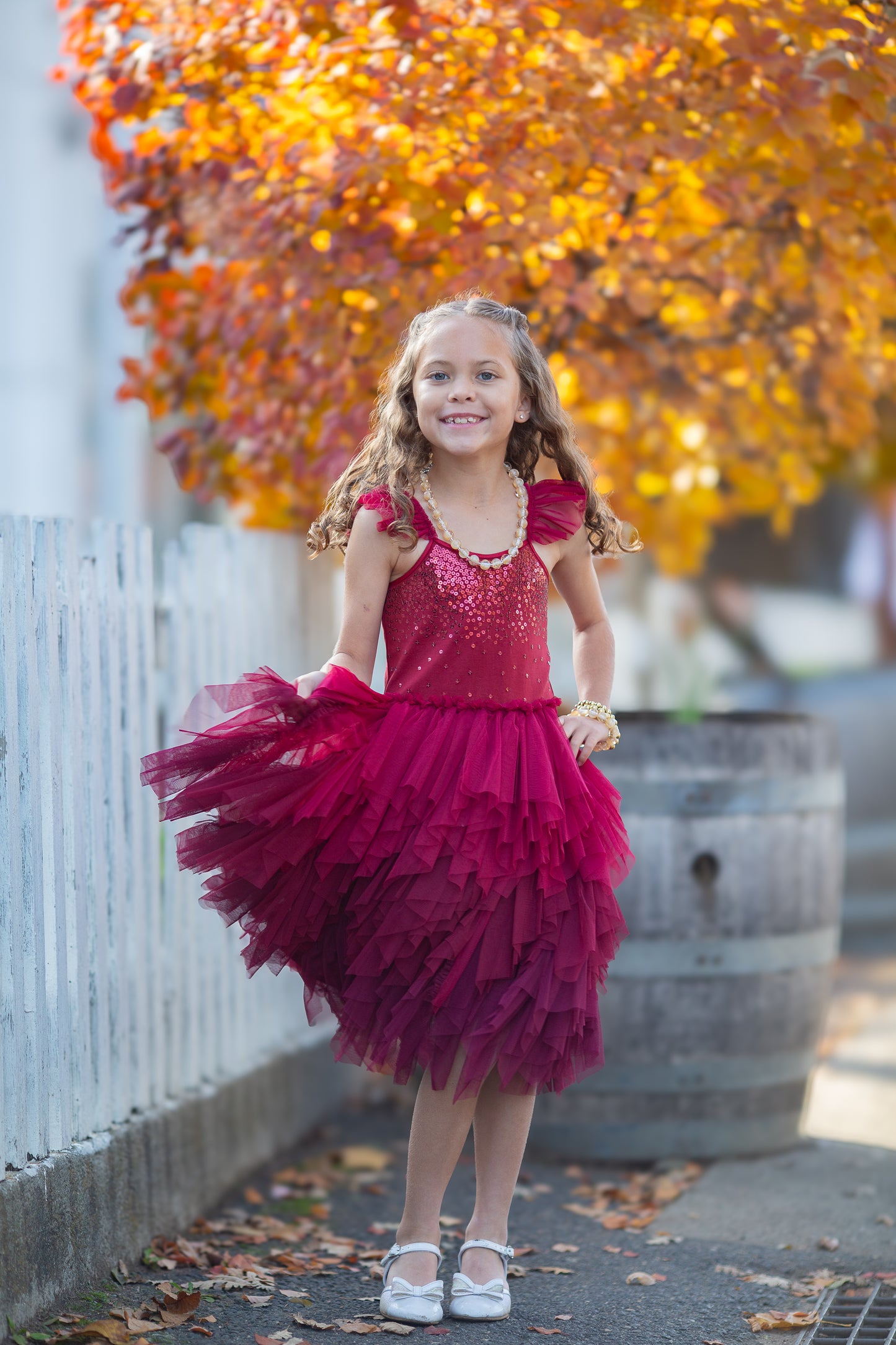 Girls Ombre Tulle with Sequin