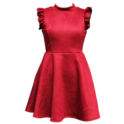 Mock Neck Skater Dress