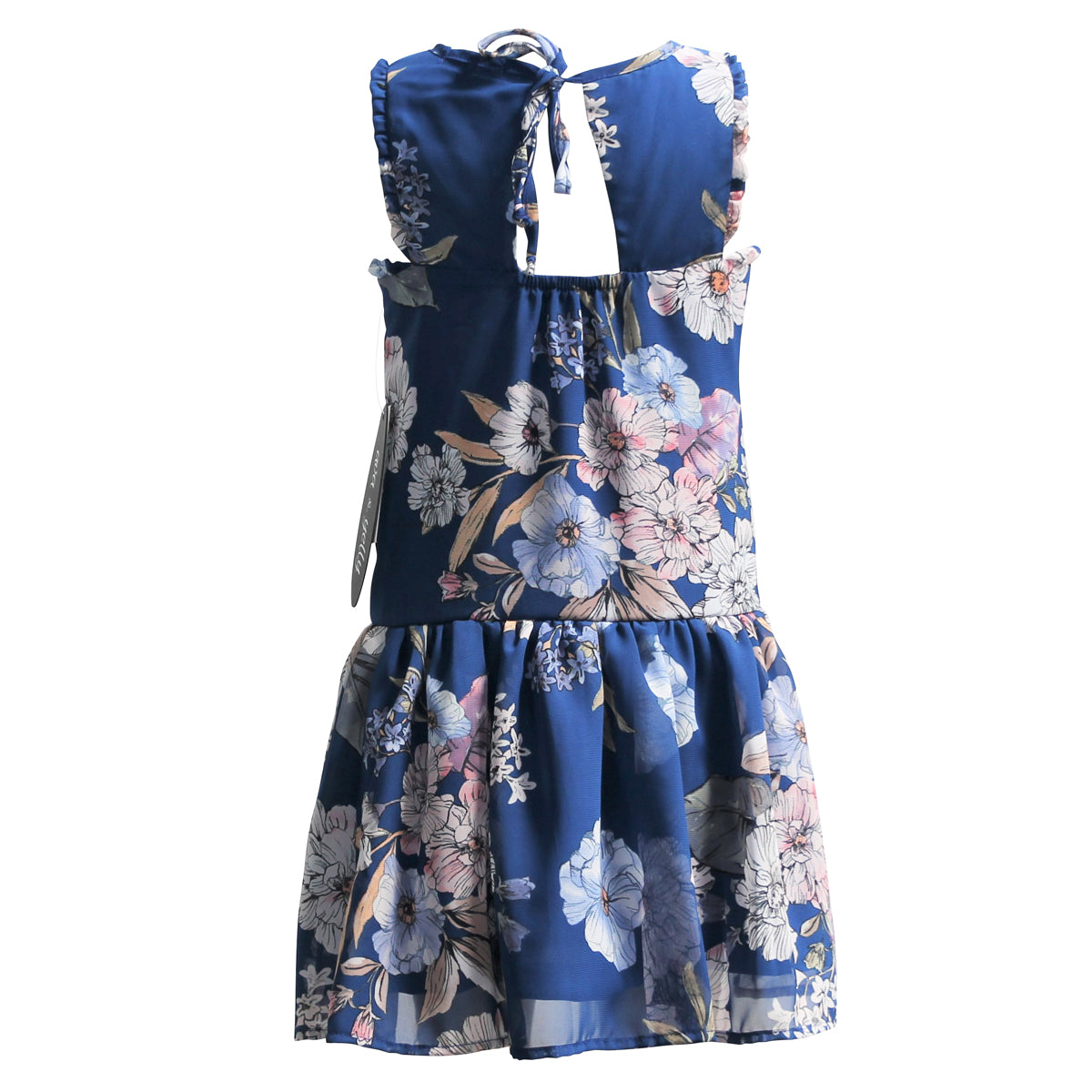 Girls Shift Dress with Back Keyhole
