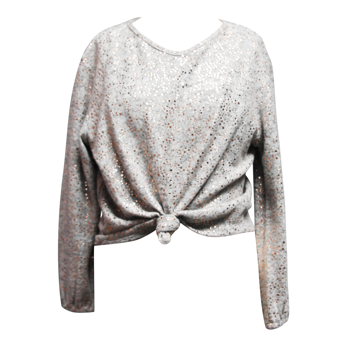 Girls Knot Front Sweater