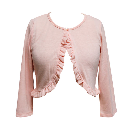 Tween Ruffle Front Cardigan