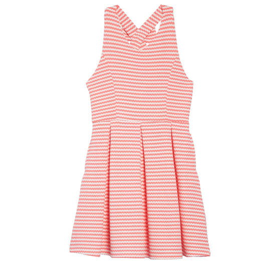 Stripe Bow Back Skater Dress